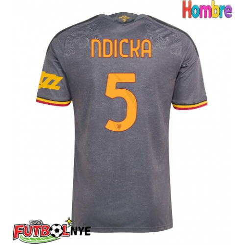 Camiseta AS Roma Evan Ndicka #5 Tercera Equipación 2026-27 manga corta